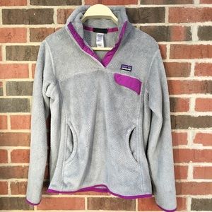Patagonia Grey Fuzzy Pullover